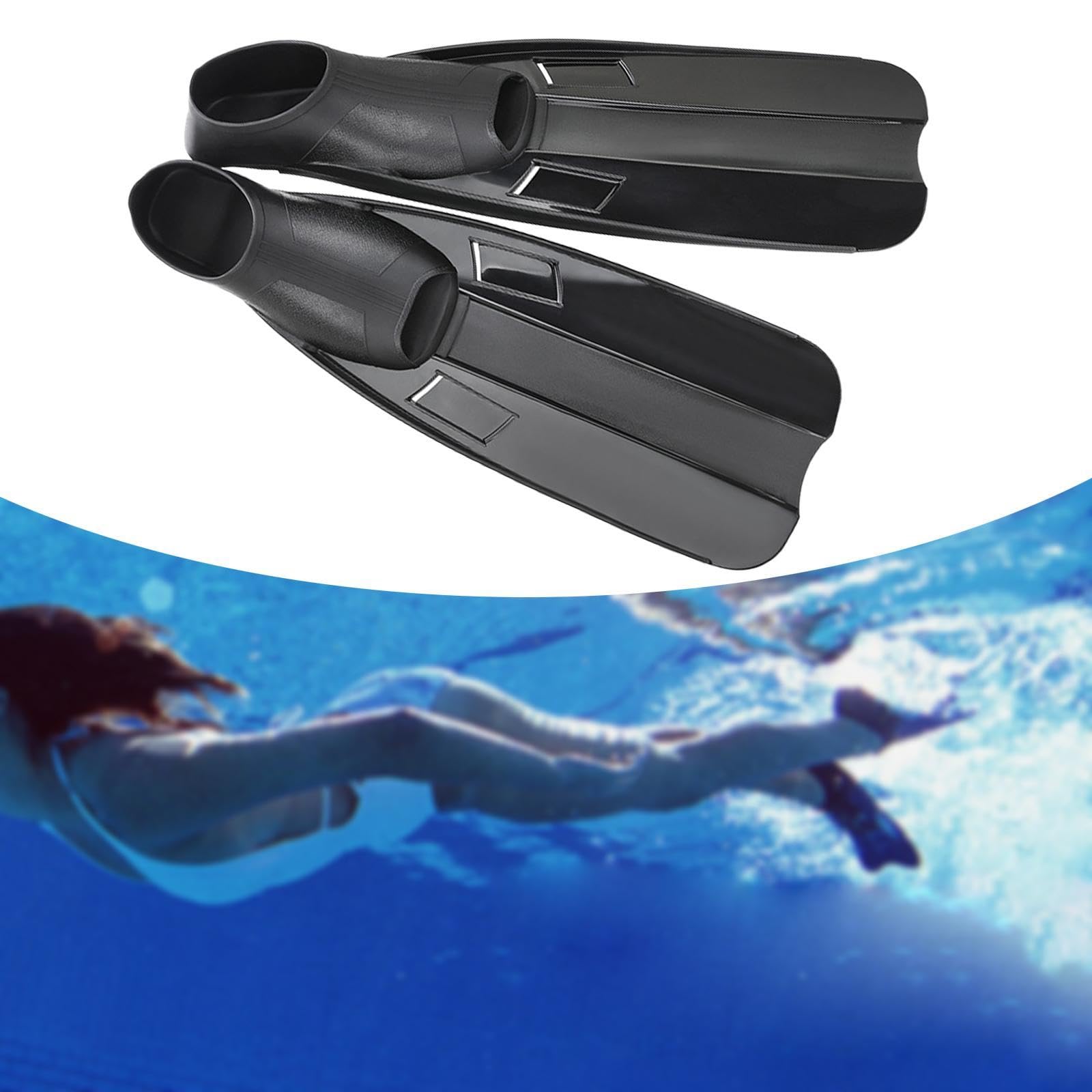 Aletas de Buceo, Aletas de Natación para Piscina, Aletas de Natación de Doble Capa, Material de Caucho PP Flexible, Ligeras Y Fáciles de Usar.
