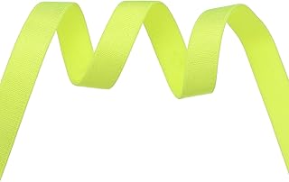 sourcing map Correa elástica para sujetador, 3/8 pulgadas, 19.7 yardas, banda elástica de nailon de repuesto para manualidades, costura, ropa interior, correas de hombro, color amarillo