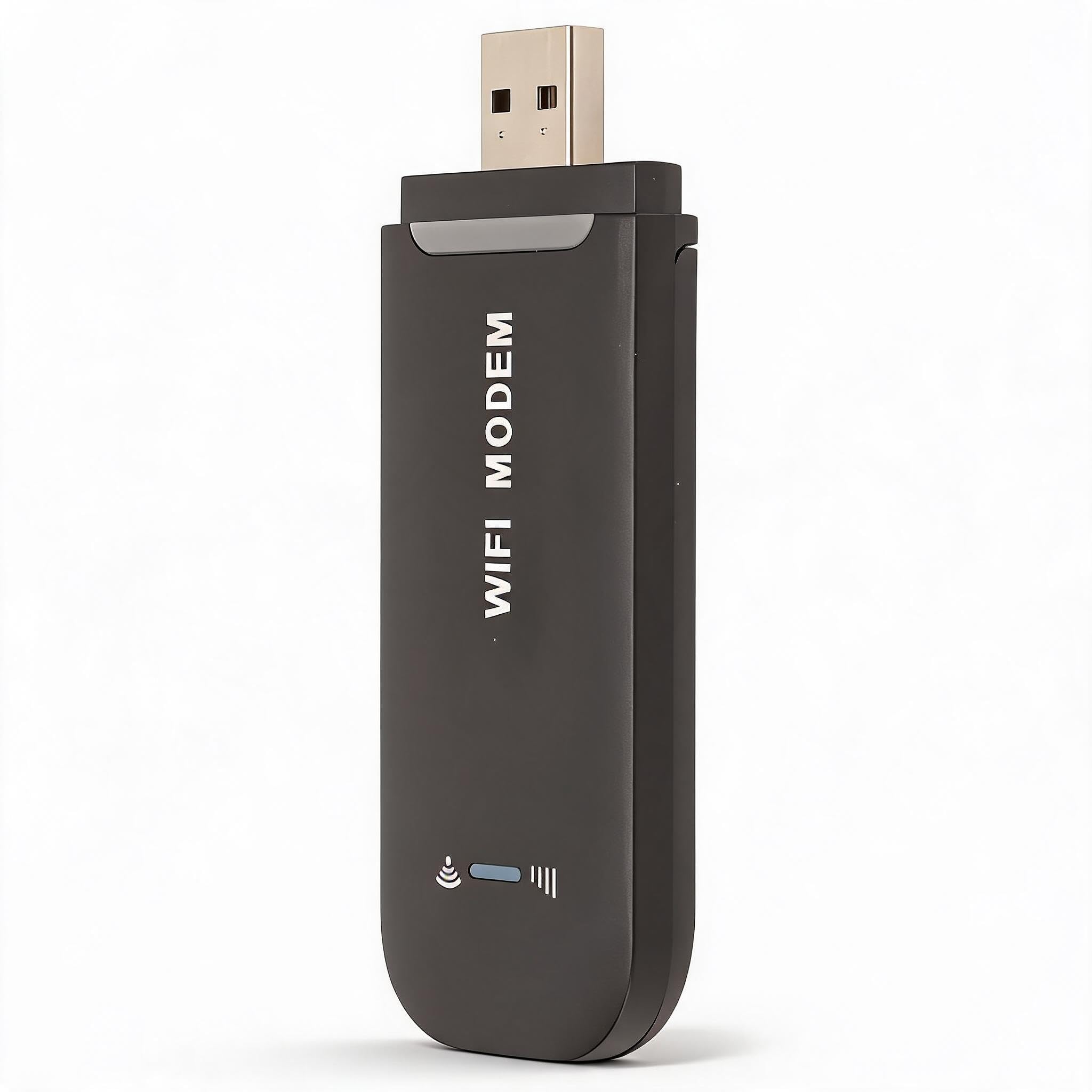 4G LTE WiFi Router for Mobile Hotspot (B1/B3/B5 FDD, B1 WCDMA) | USB Plug and Play, Connects Up to 10 Users | Stable Internet for Laptops, PCs, and Phones with Micro SIM Card