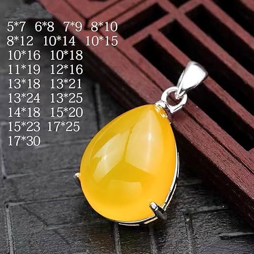 Miniatura 10 de Adabele - Juego de 2 bandejas de plata de ley 925 con marco de bisel con parte trasera abierta para 0.472 in x 0.394 in ovalada con colgante de