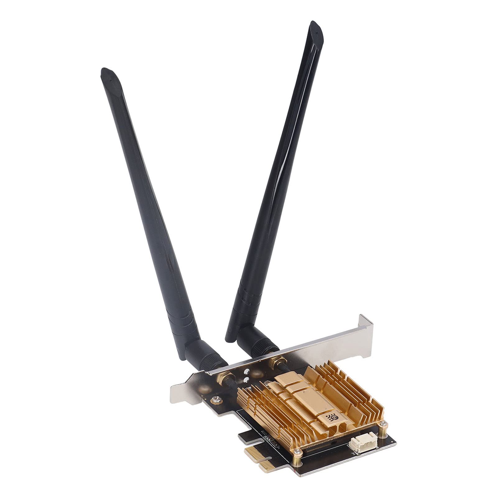 Dwuzakresowy Adapter WiFi 6E PCI E z Chipem BT 5.2 AX210 do Komputerów Stacjonarnych, Anteny 2x6dBi