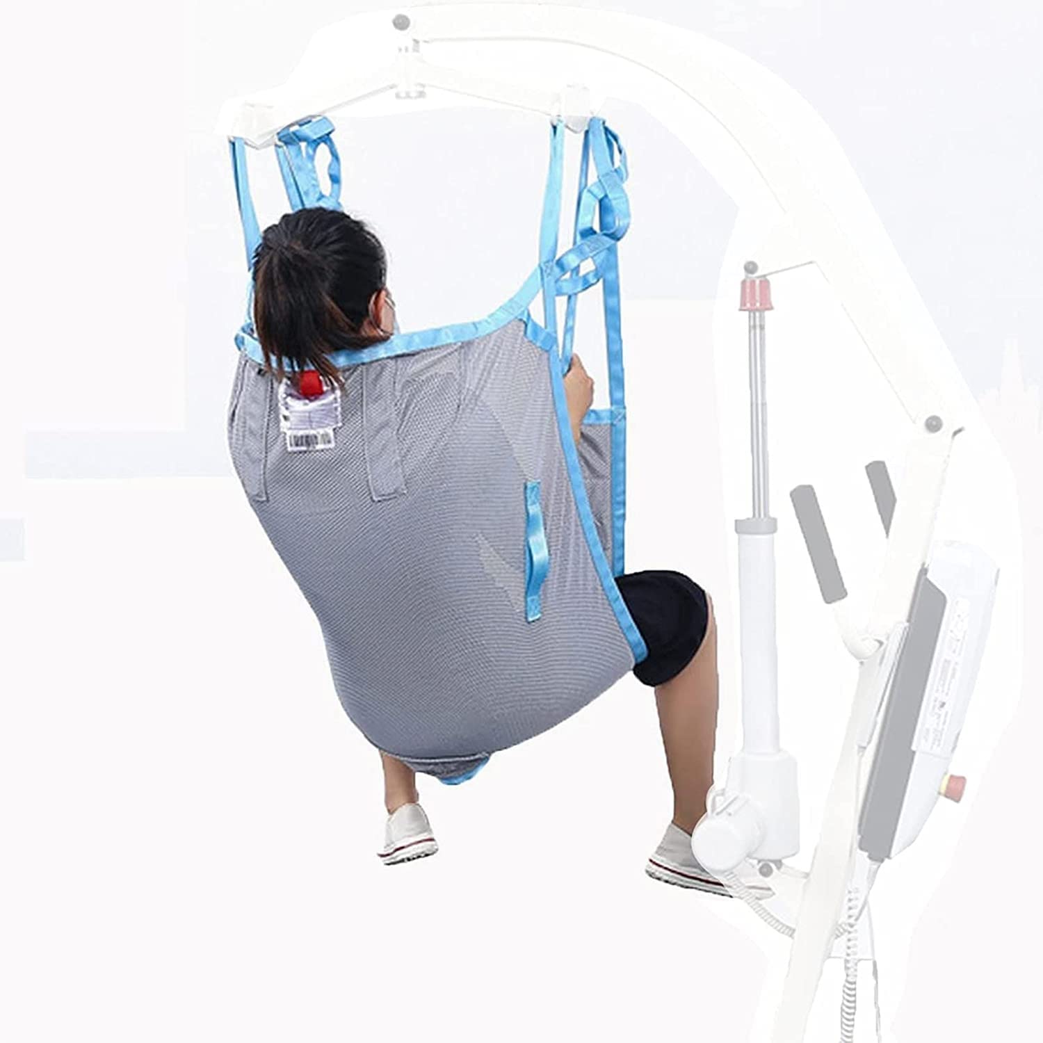 Arnés Elevación Paciente Cuerpo Completo, Grúa De Paciente, Eslinga De Elevación con para Paciente Y Minusválido, para Posicionamiento Y Elevación De La Cama, Enfermería（No incluye grua） ( Size : S )