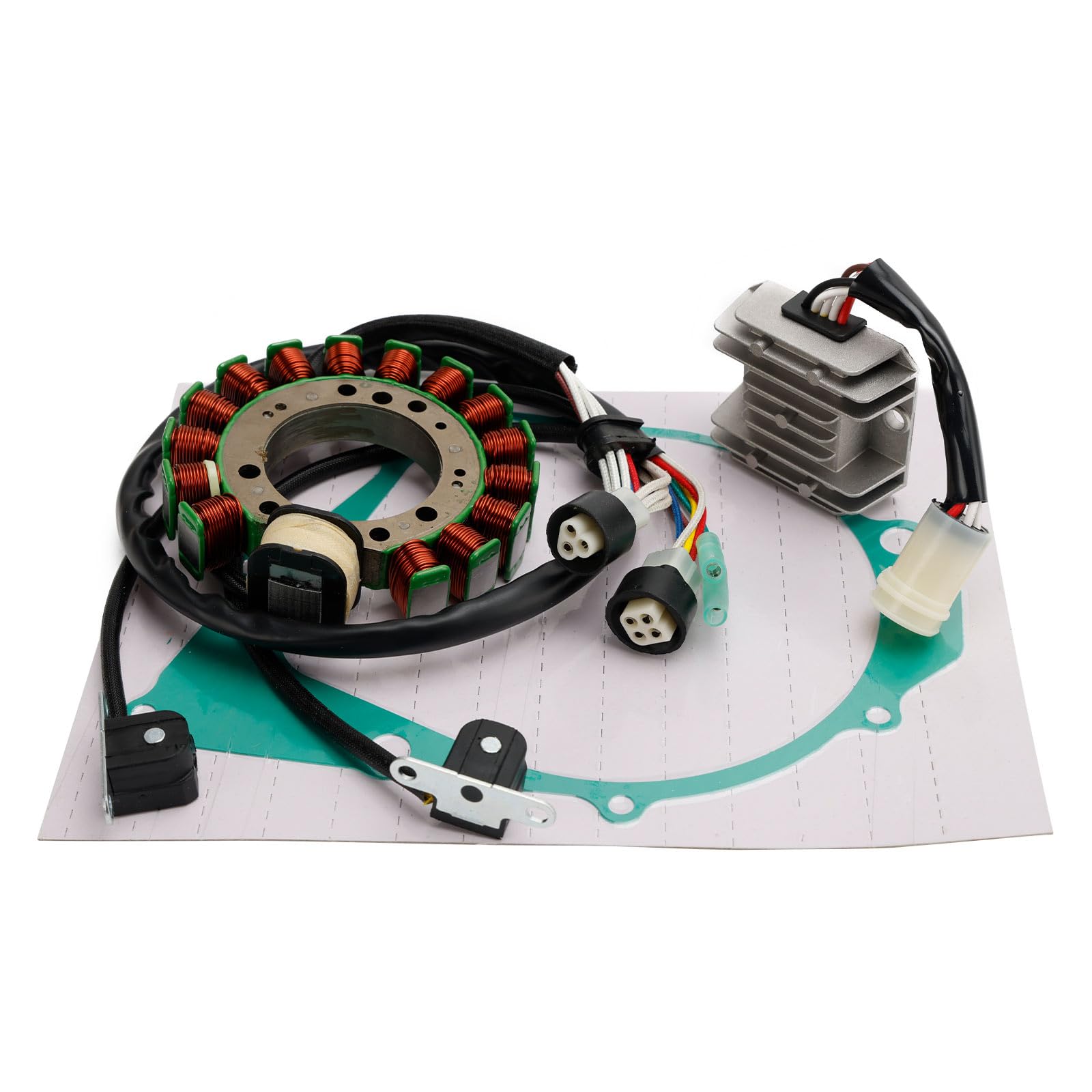 Kit Bobine Stator + Régulateur + Joint Pour Yamaha Grizzly 350, Bruin 350, Wolverine 350