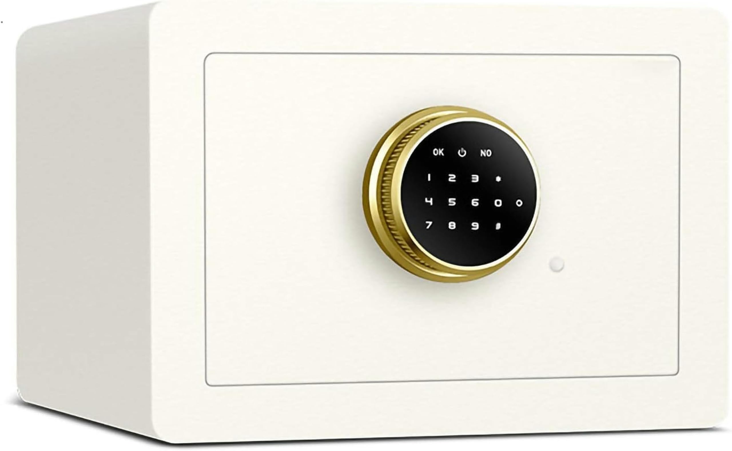 Coffre-fort mural ignifuge avec clavier à écran tactile et verrou d'empreintes digitales pour la maison et le bureau - Solution de haute sécurité résistante au feu - Blanc
