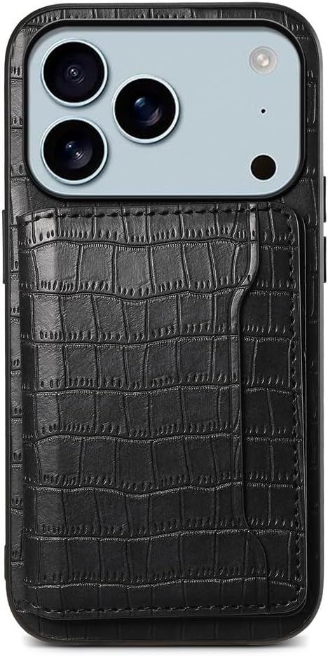 iPhone 17/17 Air/17 Pro/17 Pro Max用ウォレットケース、カードスロットホルダー付きスタンド機能付き落