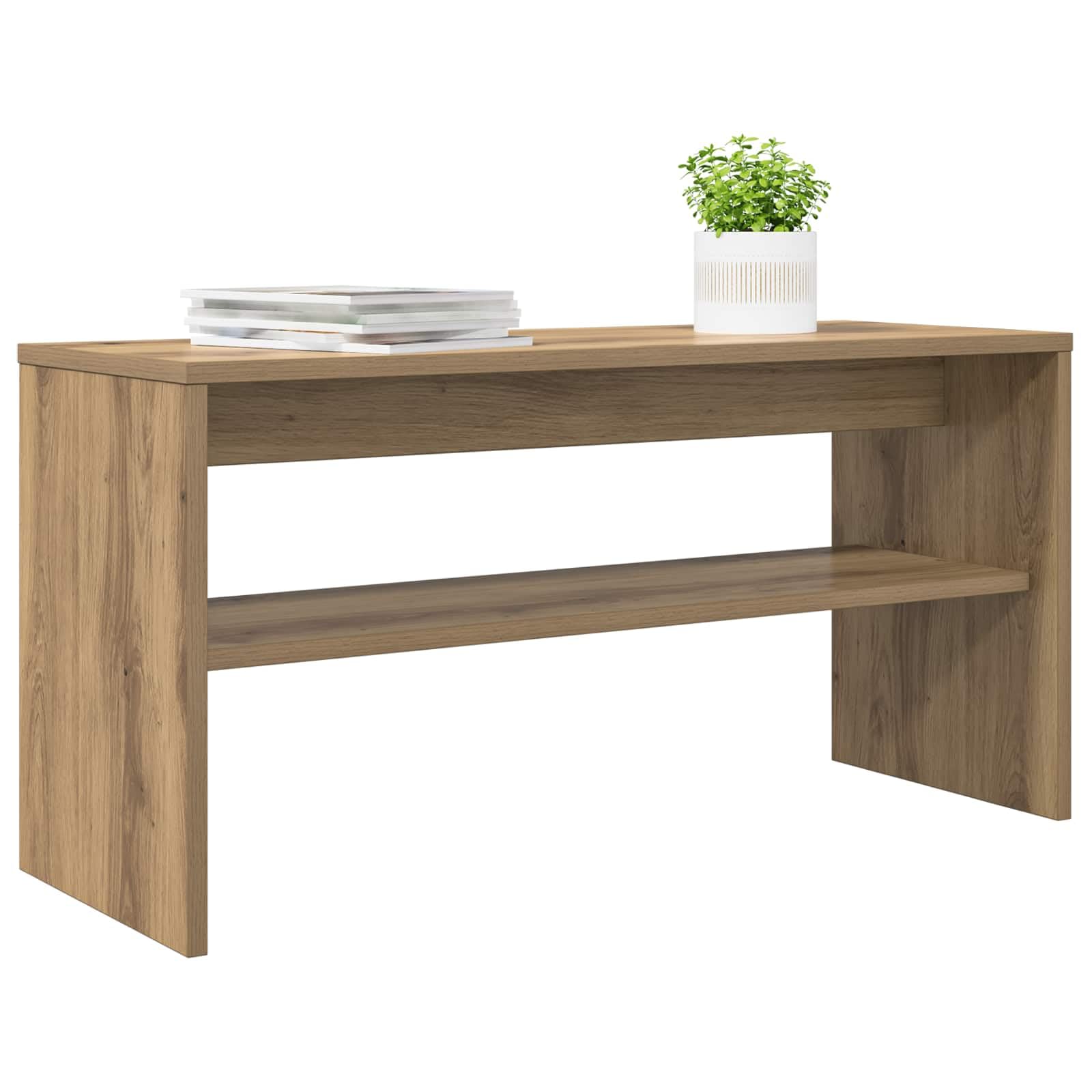 vidaXL TV Cabinet Artisan Oak 80 x 30 x 40 cm Engineered Wood, Modern Living Room Furniture, Rectangular Tv Cabinet, Durable Media Storage, Space-Efficient Entertainment Center