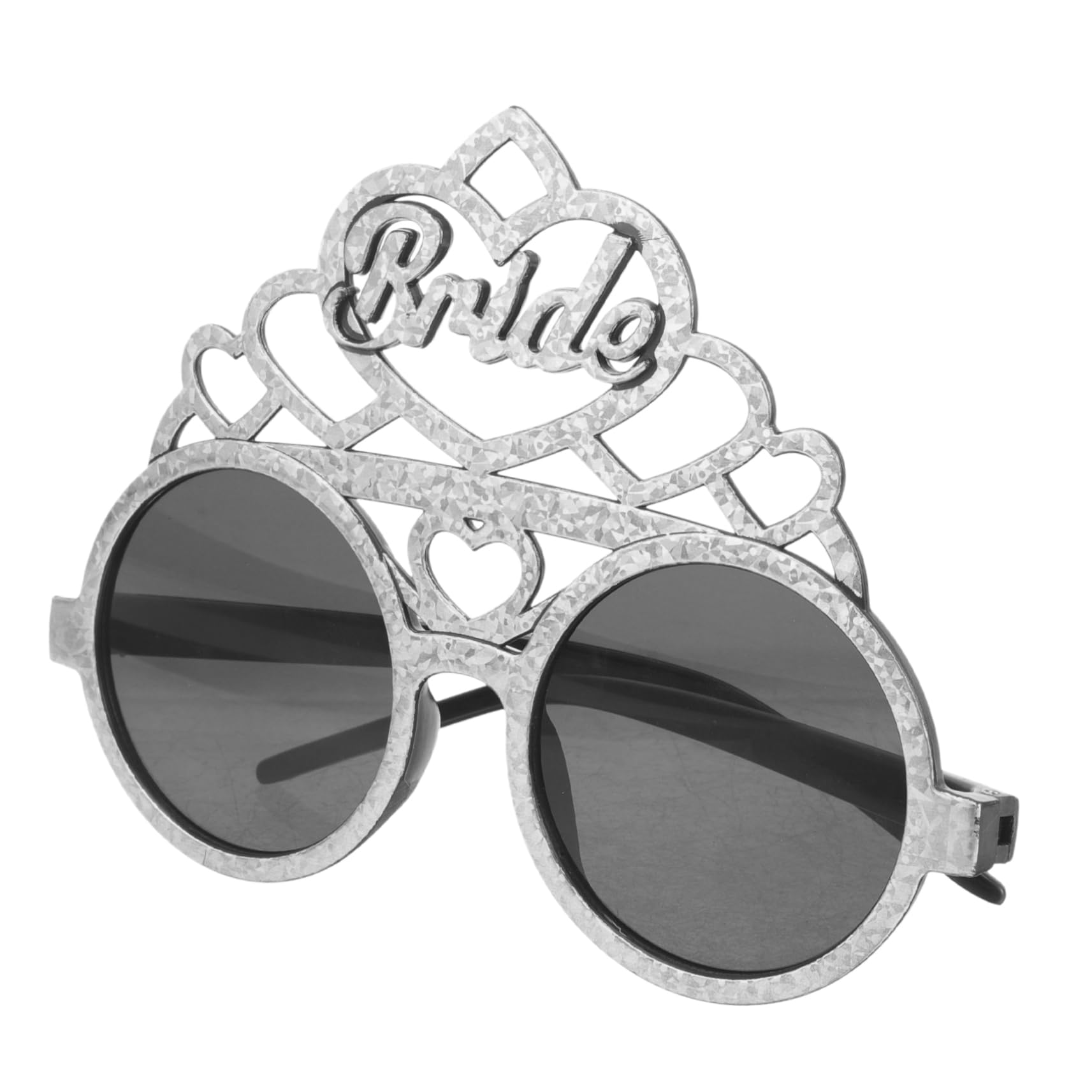 WOFASHPURET 1 Pair round Glasses bridal party funny glasses clothing decorate party supplies chic wedding party bride sunglasses wedding party eyeglasses plastic