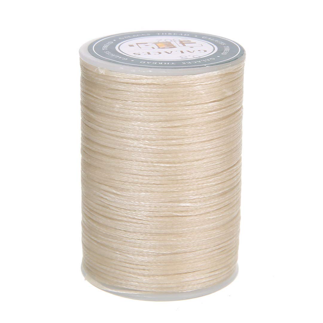 ZHONGJIUYUAN 20 mini rotoli di cuoio cerato filo filo di cuoio artigianale filo filo di cotone filo filo di cuoio cucito strumento fai da te materiale (colore casuale)