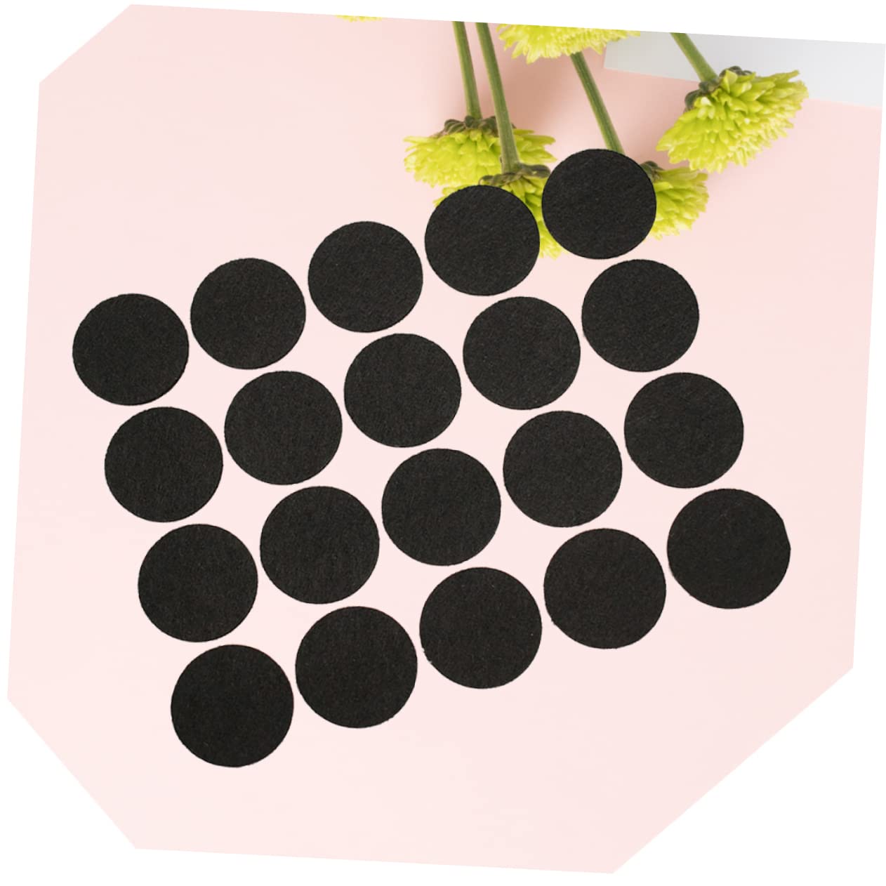 BESTonZON 300piezas Almohadillas De Fieltro Autoadhesivas De Redondos No Deslizantes para Patas De Muebles De Color Negro para Sillas y Mesas