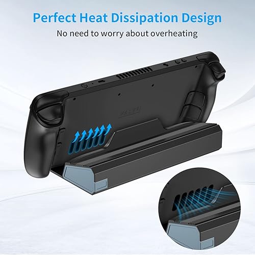 Miniatura 4 de ChampSun Stand Base for Steam Deck, Frosted Aluminum Alloy Playstand for Steam Deck, Anti-Slip Holder for Valve Steam Deck, Switch, and Mobile Phones