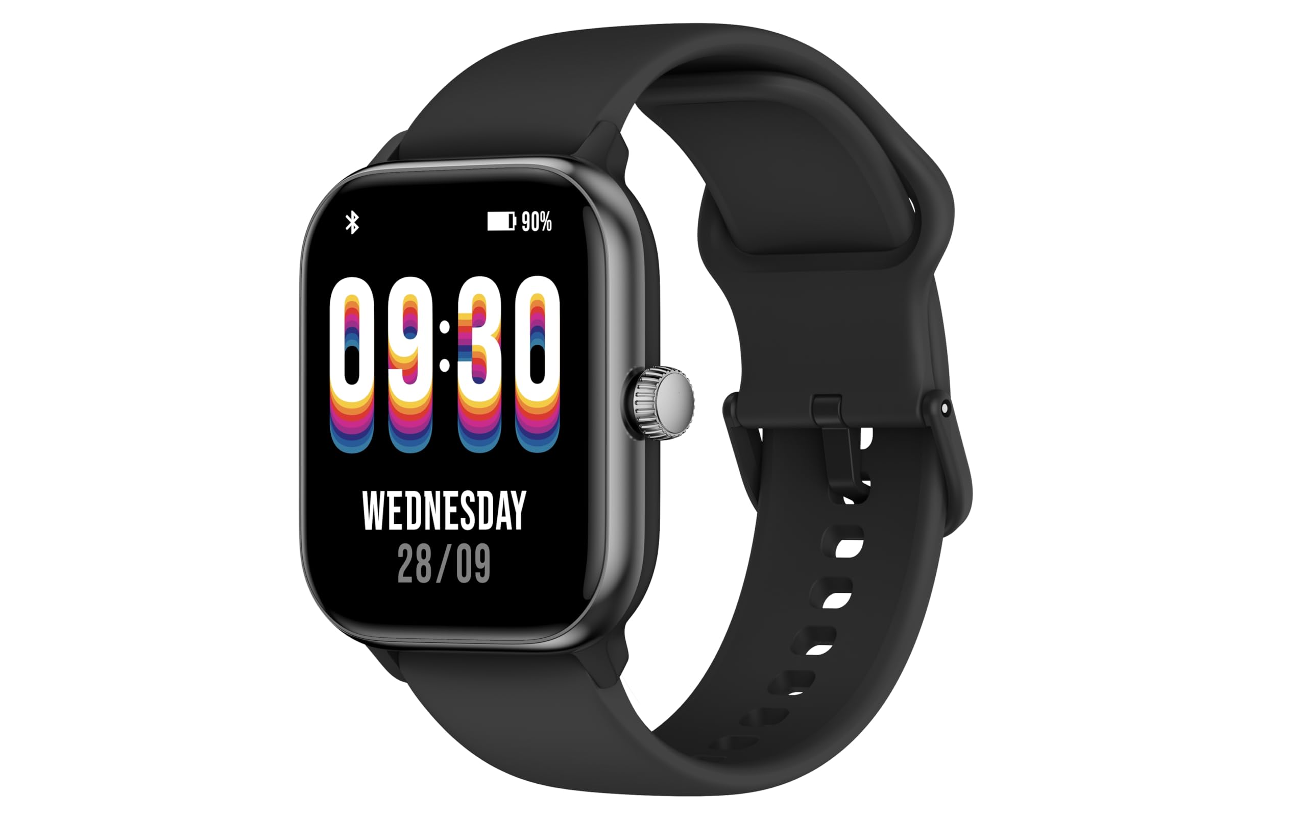 ArmFitGTX Amoled AI Smart Watch for Men Women Android iPhone with Alexa Built-in & Bluetooth Call Fitness Tracker with IP68 Waterproof, 100+ Sports, Heart Rate SpO2 Monitor (Black)