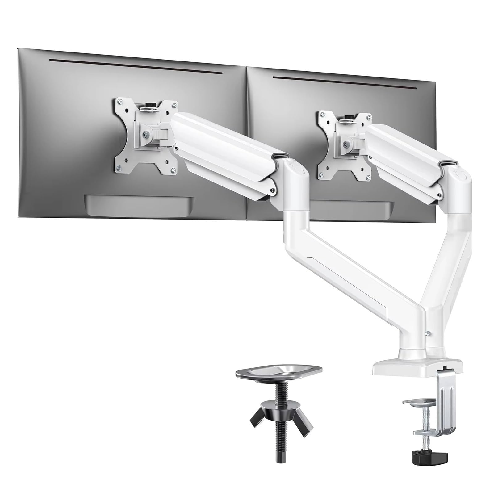 Monitor Stand, Supporto for monitor doppio regolabile 13-32" Home Office