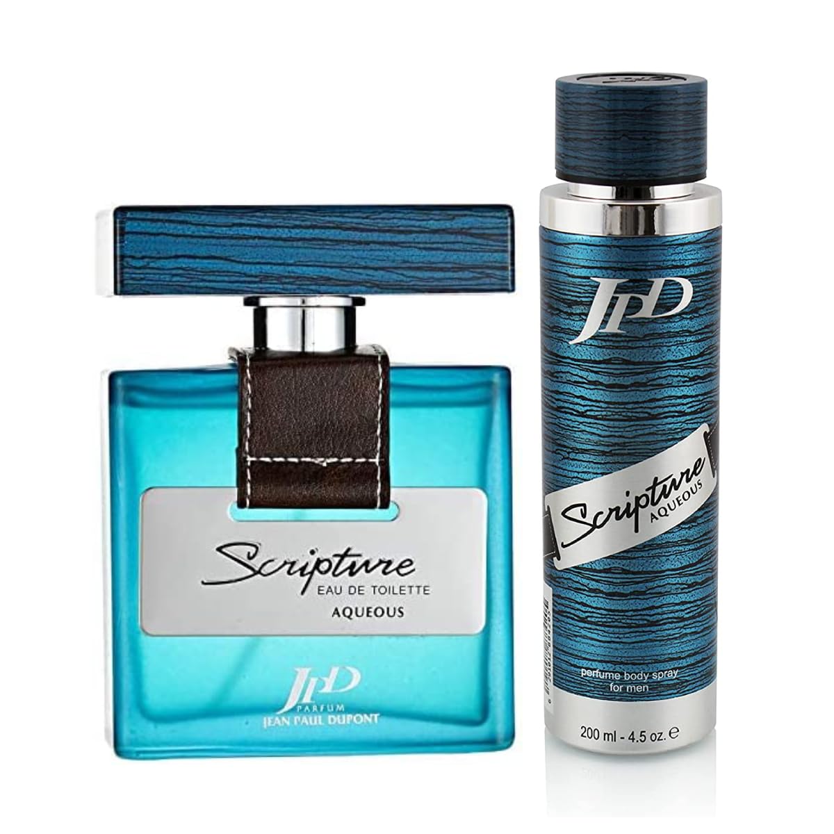 Jean Paul Dupont(JPD) Scripture Aqueous 2Pcs Promo Pack Eau de Toilette 100ml + Body Spray 200ml For Men