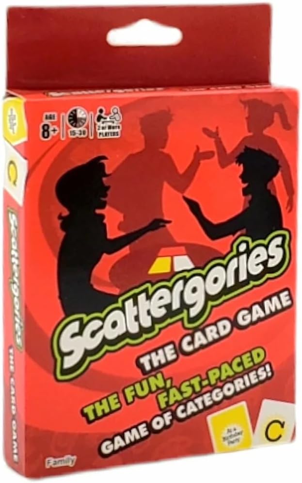 - Family Board Games for Adults and Kids - Ages 8 and up, 2 to 8 Players (Scattergories)