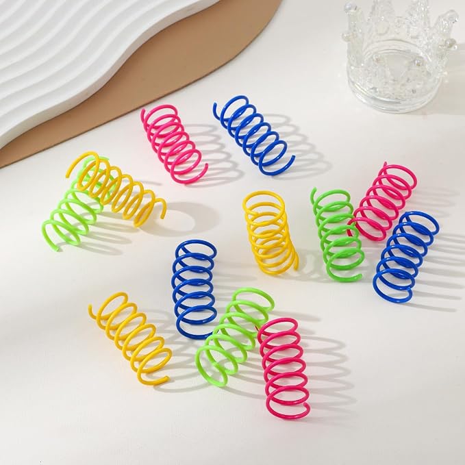 Juguetes de resorte para gatos, 4 piezas miniatura 2