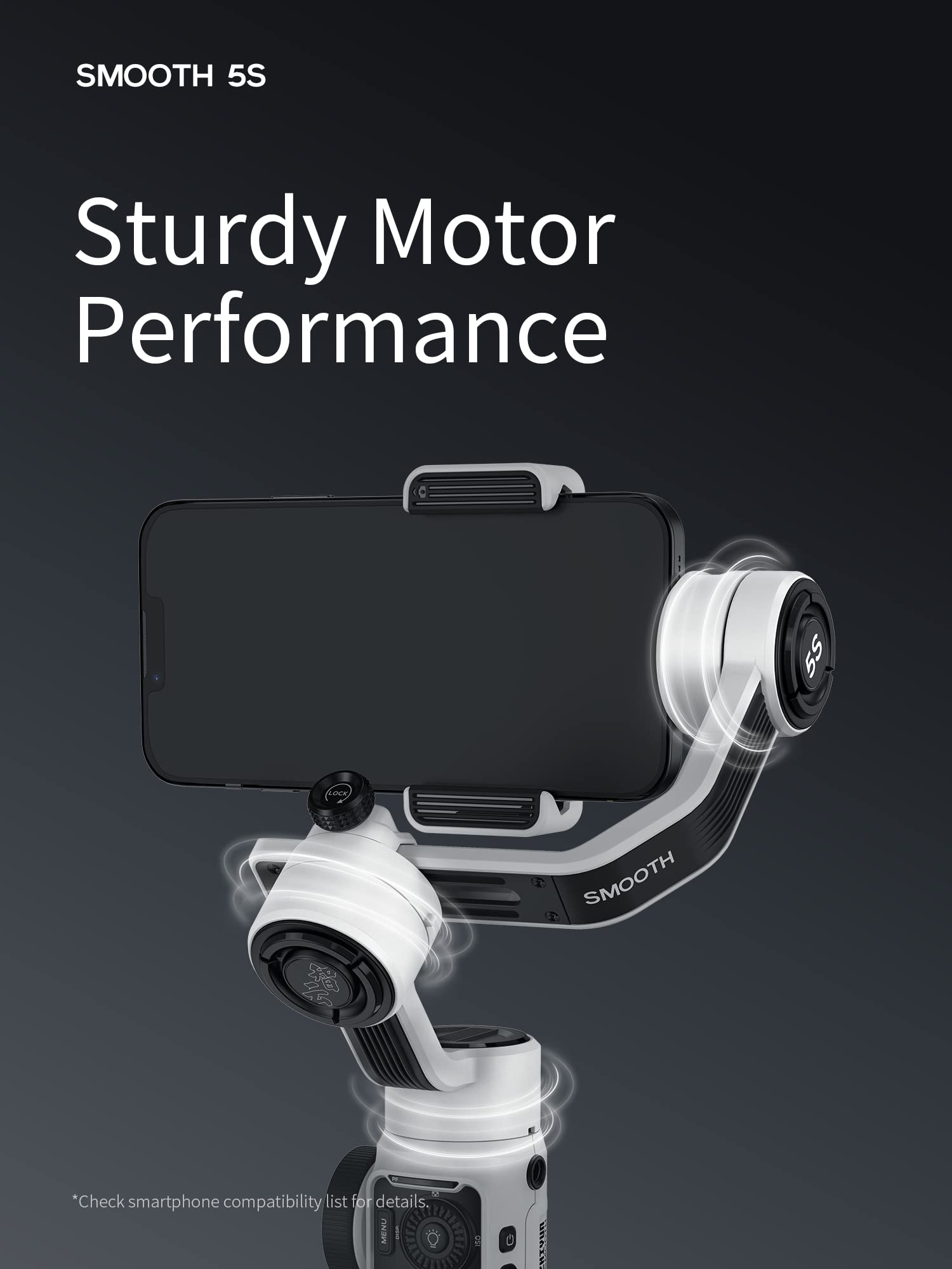 Zhiyun Smooth 5S Professional Gimbal Stabilizer for Smartphone