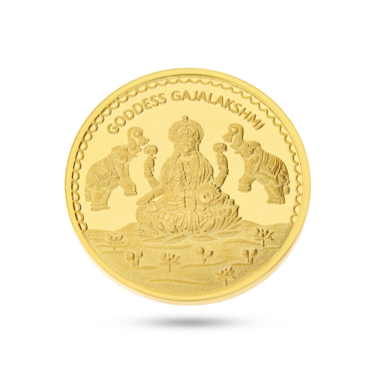 C.KRISHNIAH CHETTY JEWELLERSC.Krishniah Chetty Goddess Lakshmi 22k (916) 4 Gm Gold Coin