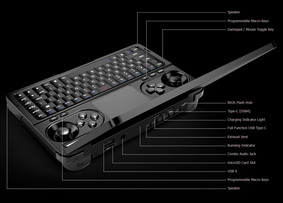 Amazon.co.jp: WEELIAO GPD Win Mini 2025 AMD Ryzen AI 9 HX 370、7