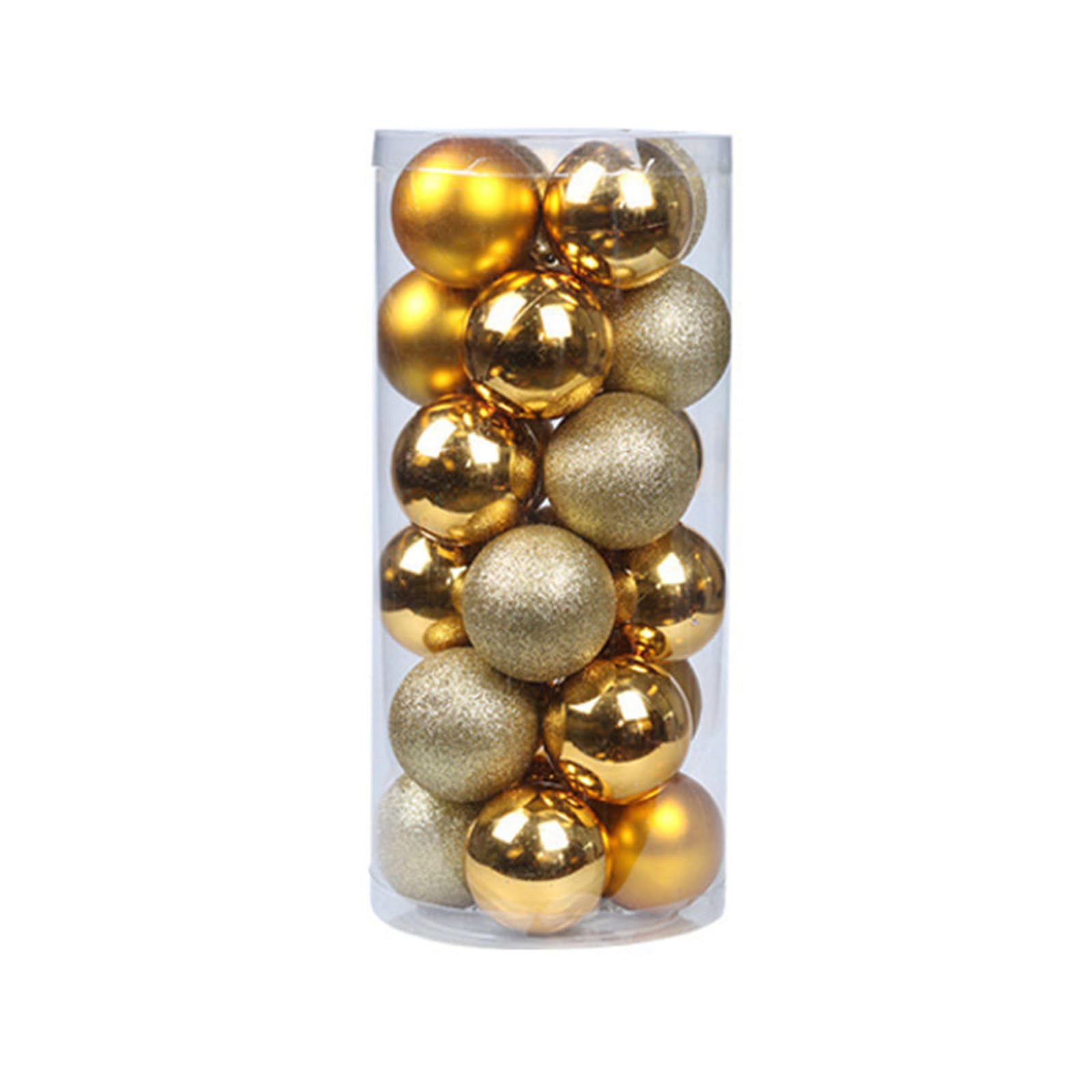 Carotoe Gold Delicate Christmas Ornament Sphere Sturdy And Portable Sphere For Decorating Tree Porches And Storefronts Christmas Ornament