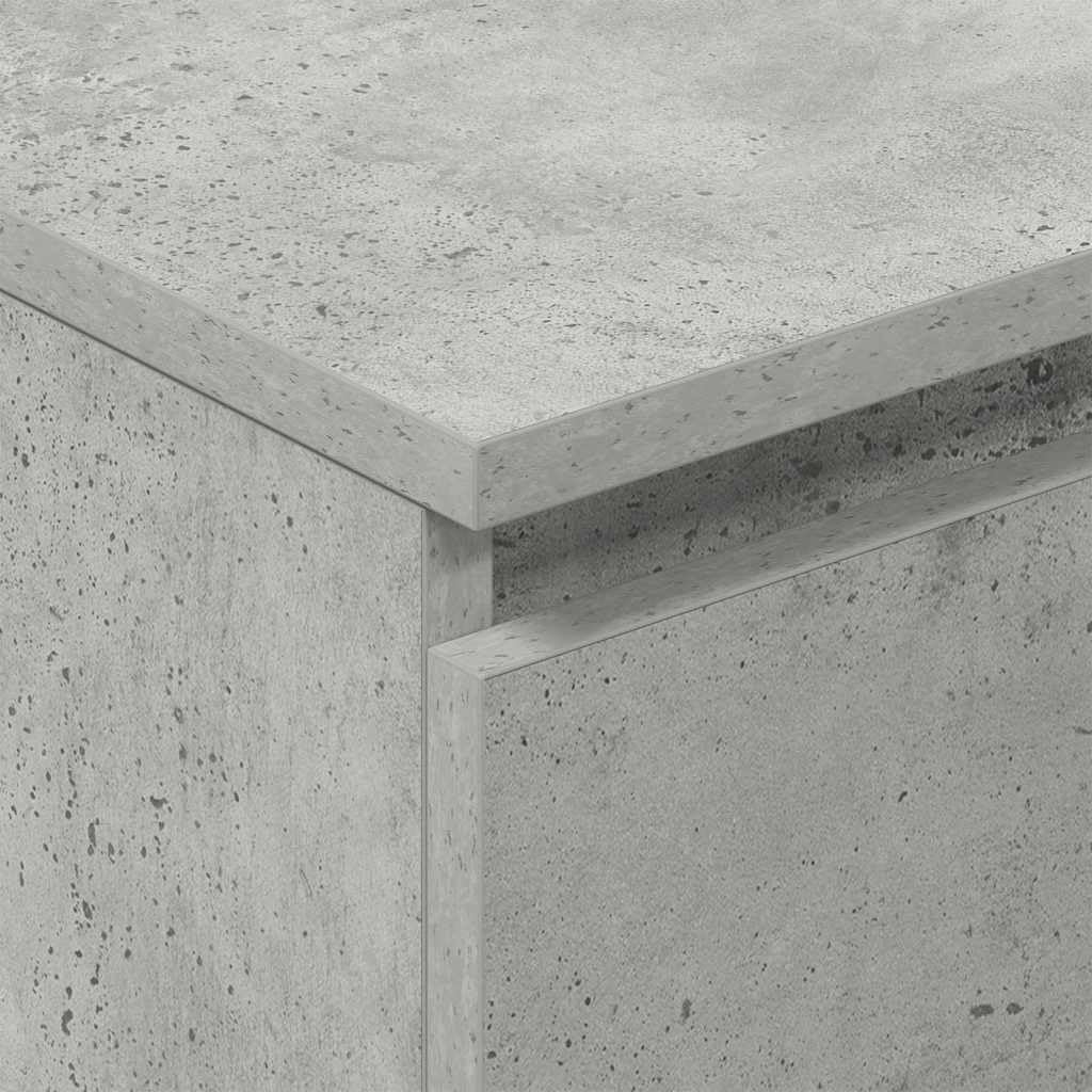 vidaXL Credenza Minimalista Elegante Moderna con 4 Cassetti Pratica Resistente Madia Armadietto Cassettiera Grigio Cemento 60x35x98,5 cm Multistrato