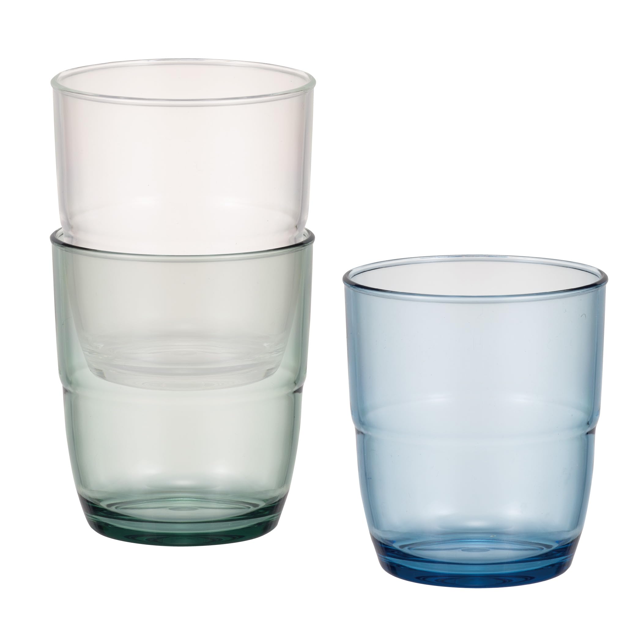 Amazon｜シービージャパン グラス セット 220ml 3個[クリア、ブルー