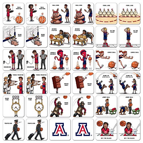 Image of YouTheFan NCAA Officially-Licensed Memory Match Game - Humorous, Team-Specific, Original Hand-Drawn Artwork, Fun for the Whole Family, for Fans Young and Old