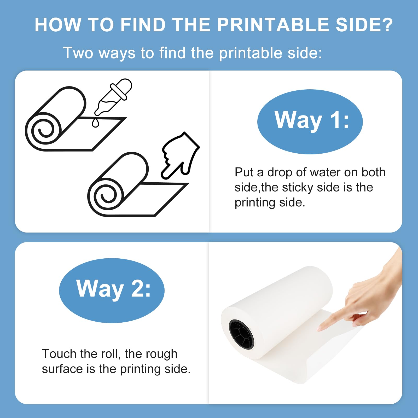 Rouleau de papier de sublimation à séchage rapide, 105 g/m², 43,2 cm x 100 m, compatible avec imprimante à jet d'encre, pour t-shirts, tasses, tissu, bricolage