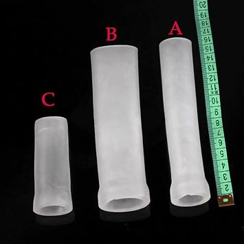 Silicone Pumps for Men Bigger Extender Enlargement Stretch Replacement Sleeves (2pcs B)