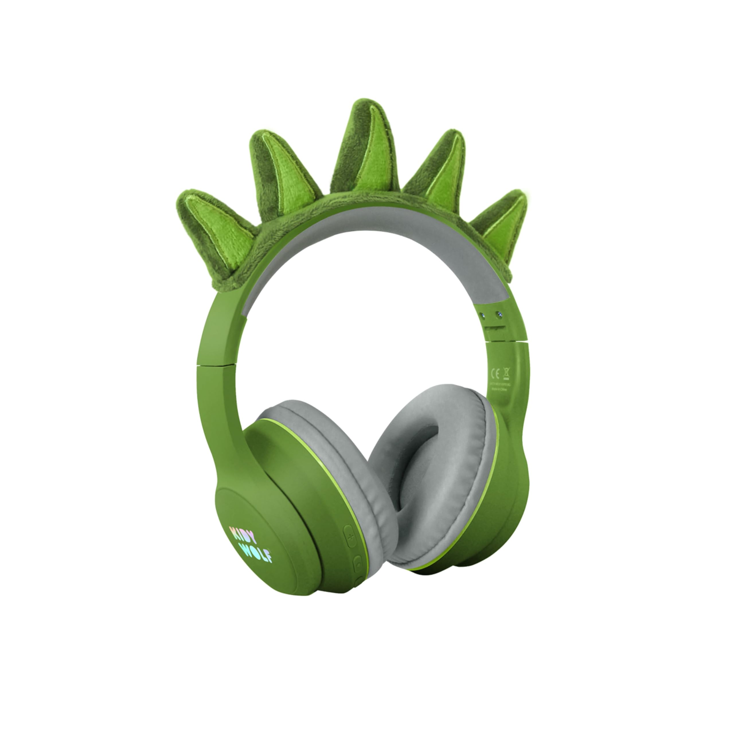 KIDYWOLF - KIDYEARS Dinosaurier - Kinderkopfhörer Bluetooth & Kabel - Lautstärkebegrenzung 85dB Gehörschutz