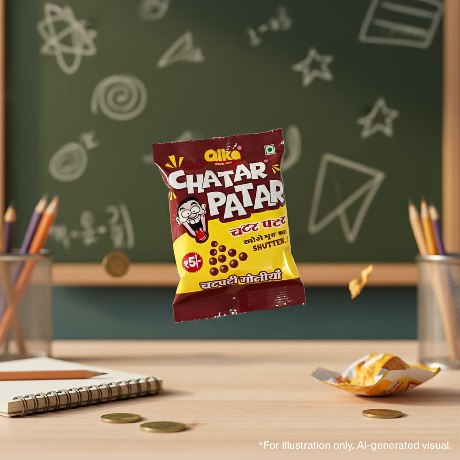 CHATAR PATAR chatpati Khatti Meethi Goli - 20 Pouches | Sweet & Sour Candy | Ideal for School, Travel & Gifting pack of-2 (CHATAR PATAR_PACK_OF_2) 3