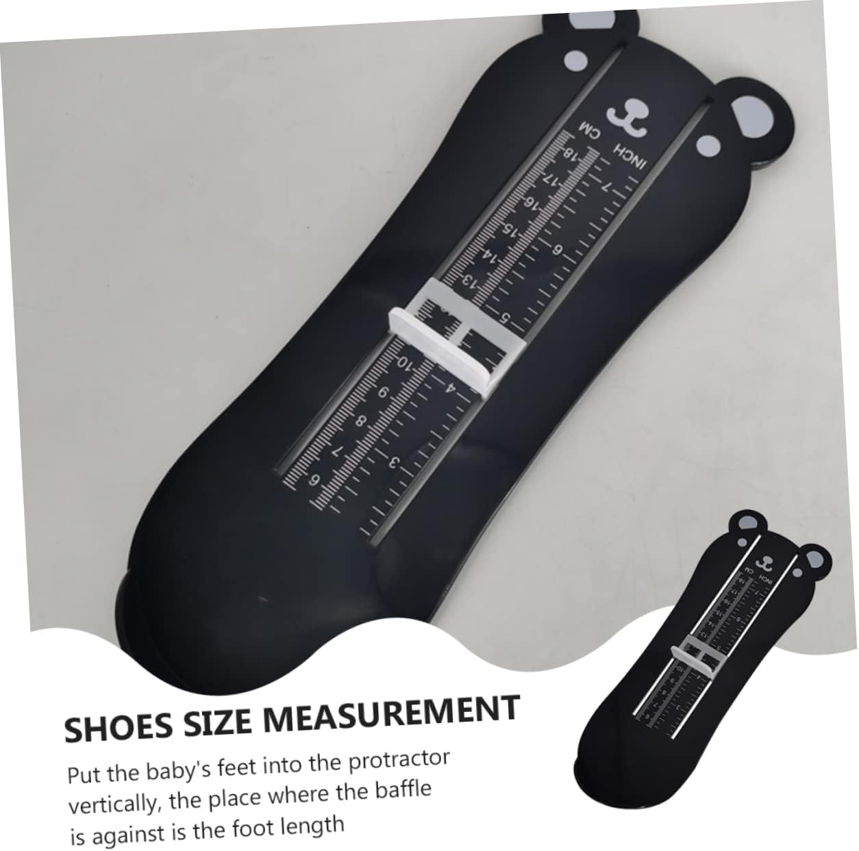 2pcs Cartoon Foot Measuring Device for Boys and Girls Accurate Shoe Measurement Ruler Chart for Toddlers