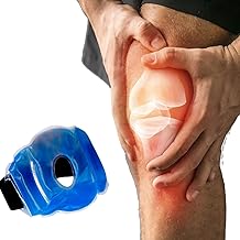 Knee Hot And Cold Gel Pack For Knee Pain Relief Reusable Relieving Cold Therapy Pack With Belt, Joints Massage, Injuries Recovery, Foot, Sit, Walk, Jump, Comfortable Knee Support.