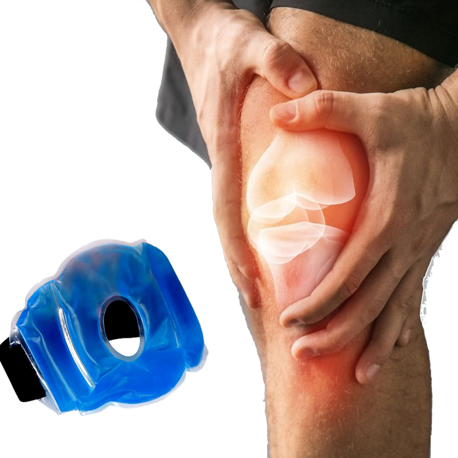 Elisburry® Knee Hot And Cold Gel Pack For Knee Pain Relief Reusable Relieving Cold Therapy Pack With Belt, Joints Massage, Injuries Recovery, Foot, Sit, Walk, Jump, Comfortable Knee Support. (B0BDVF74PY) Amazon Price History, Amazon Price Tracker