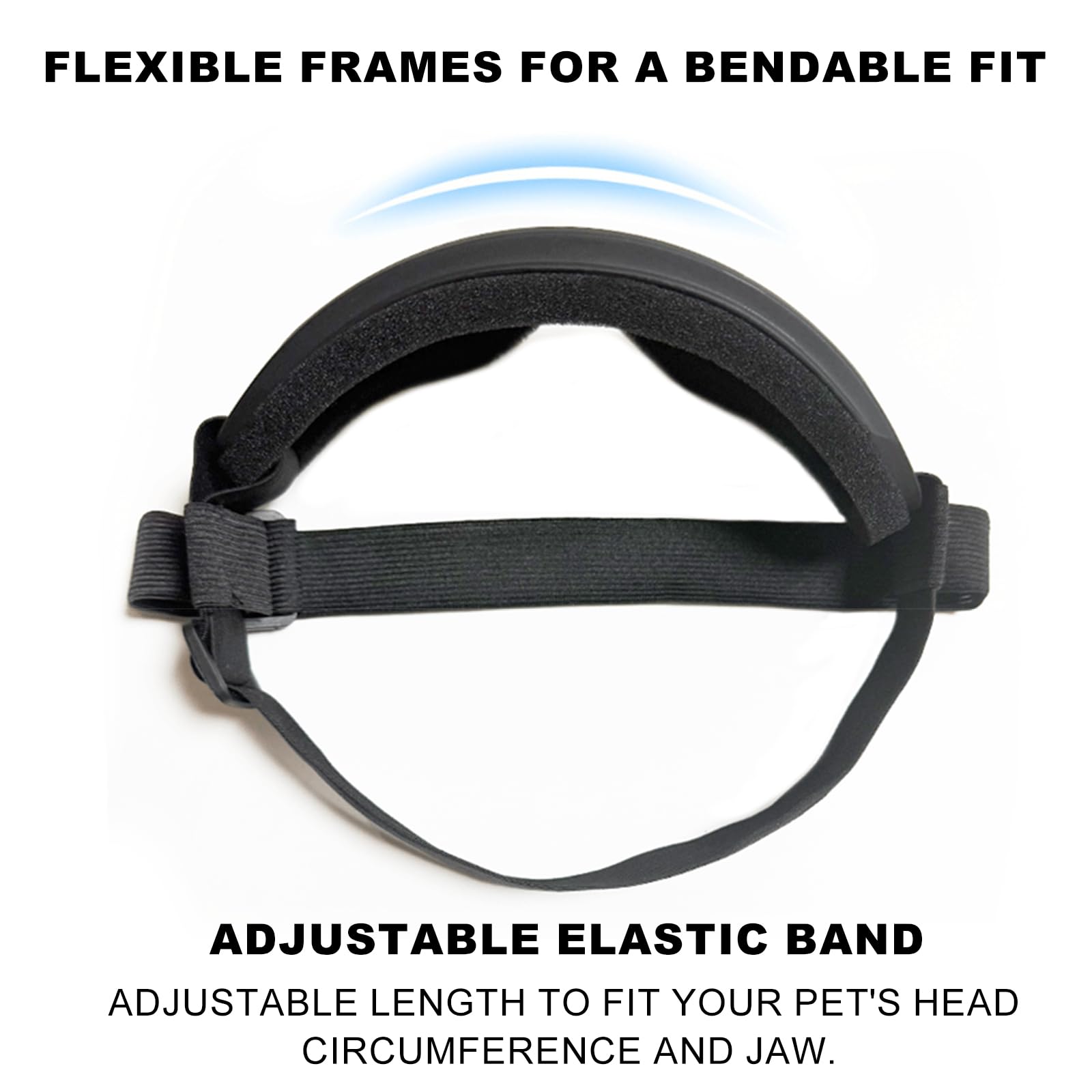 FOSDICK 2 Pcs Dog Goggles, Dog Sunglasses, Doggles Anti-UV Protection - Image 4