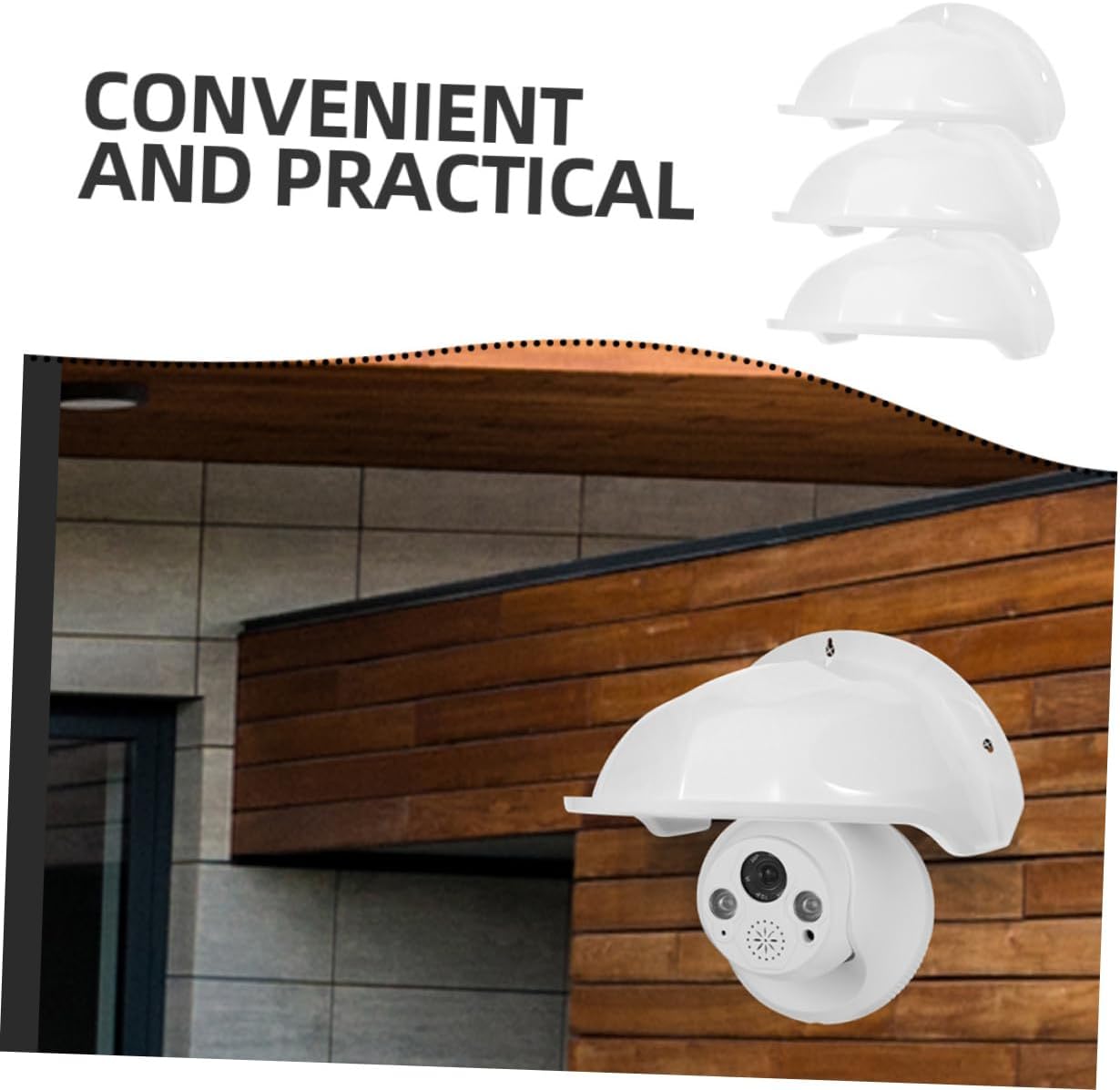 jojofuny 3pcs Outdoor Security Camera Rain Cover Camera Case Weatherproof Sunshade for Outdoor Protector Box