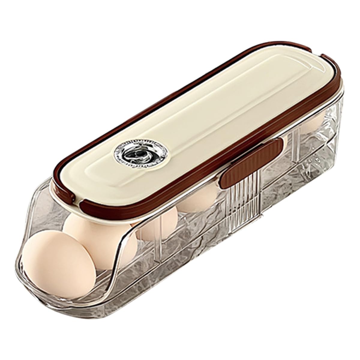CTRLZS Automatic Rolling Egg -Keeping Rack Refrigerator Storage Box Large Capacity Household Kitchen Tools A