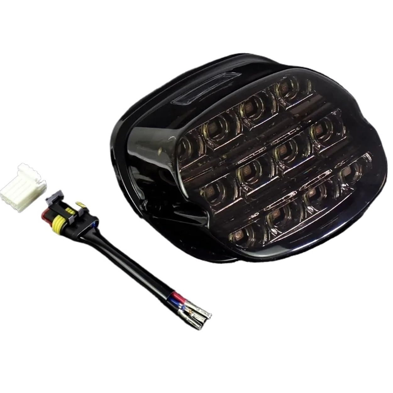 Feu Arrière Universel Moto Pour Touring Electra Glide Road Pour Softail Pour Sportster 883 48 Pour Dyna FLD Feu Arrière De Freinage Moto LED(D. Red)