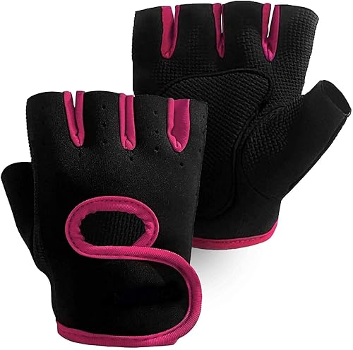 Miniatura 5 de serveuttam Guantes de entrenamiento para mujer para levantamiento de pesas, guantes de gimnasio gruesos acolchados y transpirables para mujer,