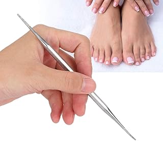 Stainless Steel Nail File Pedicure Tool Headed Stainless Steel Toenail File Double Ended Nail File Double Ended Nail Cleaning Tool