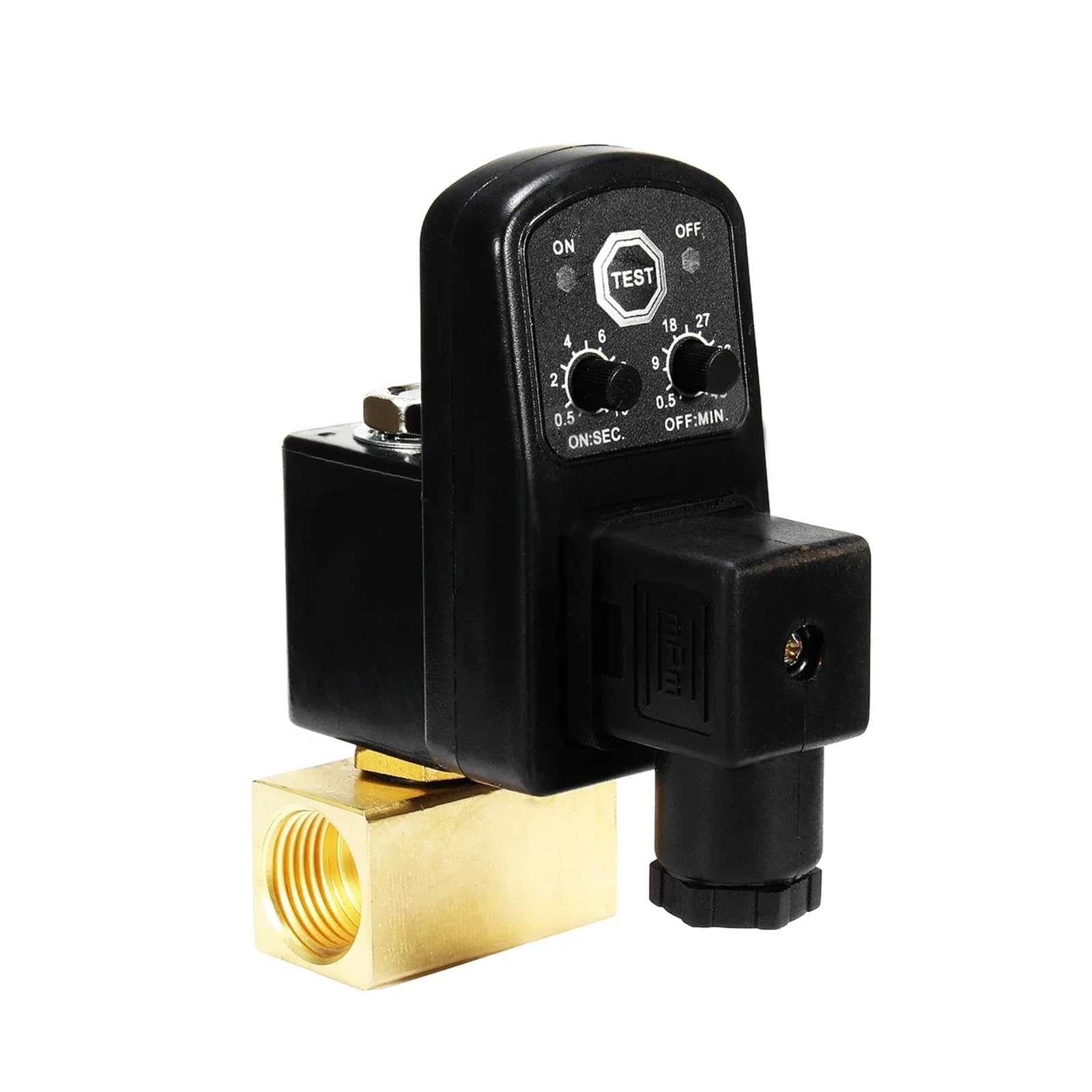 Válvula de drenaje de 1/2 ", compresor de aire electrónico temporizado, tanque de Gas, válvulas de drenaje automáticas de 2 vías for filtros, cilindros de aire, 1 ud. Para aplicaciones industriales