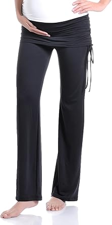 Amazon.com: Beachcoco Pantalones de maternidad para mujer, con cordón  fruncido sobre el vientre, cómodos, informales, para yoga : Ropa, Zapatos y  Joyería