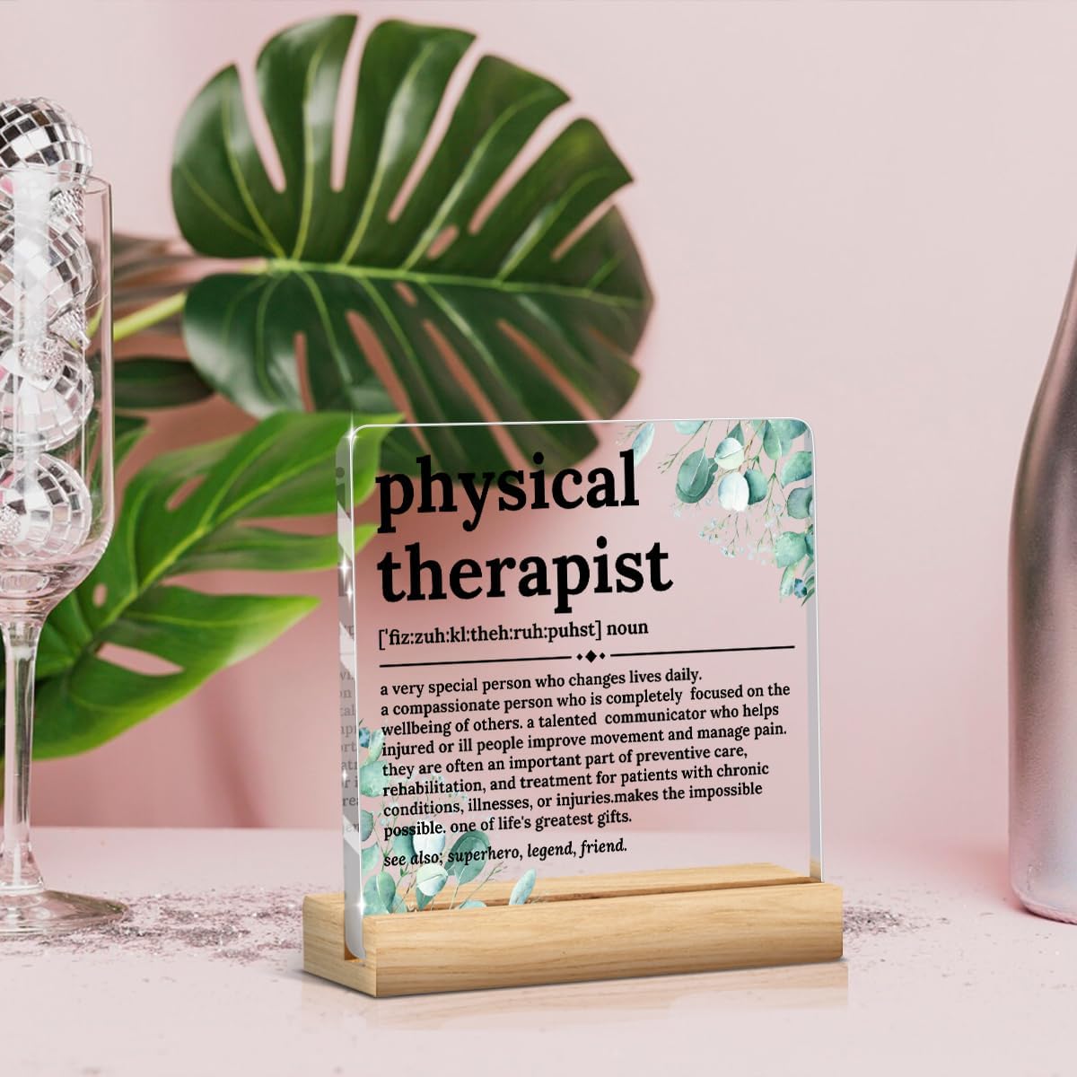 Physical Therapy Gifts,Physical Therapist Gifts for Women Men,Appreciation Gift for Therapist Desk Table Shelf Acryic Decor - Image 5