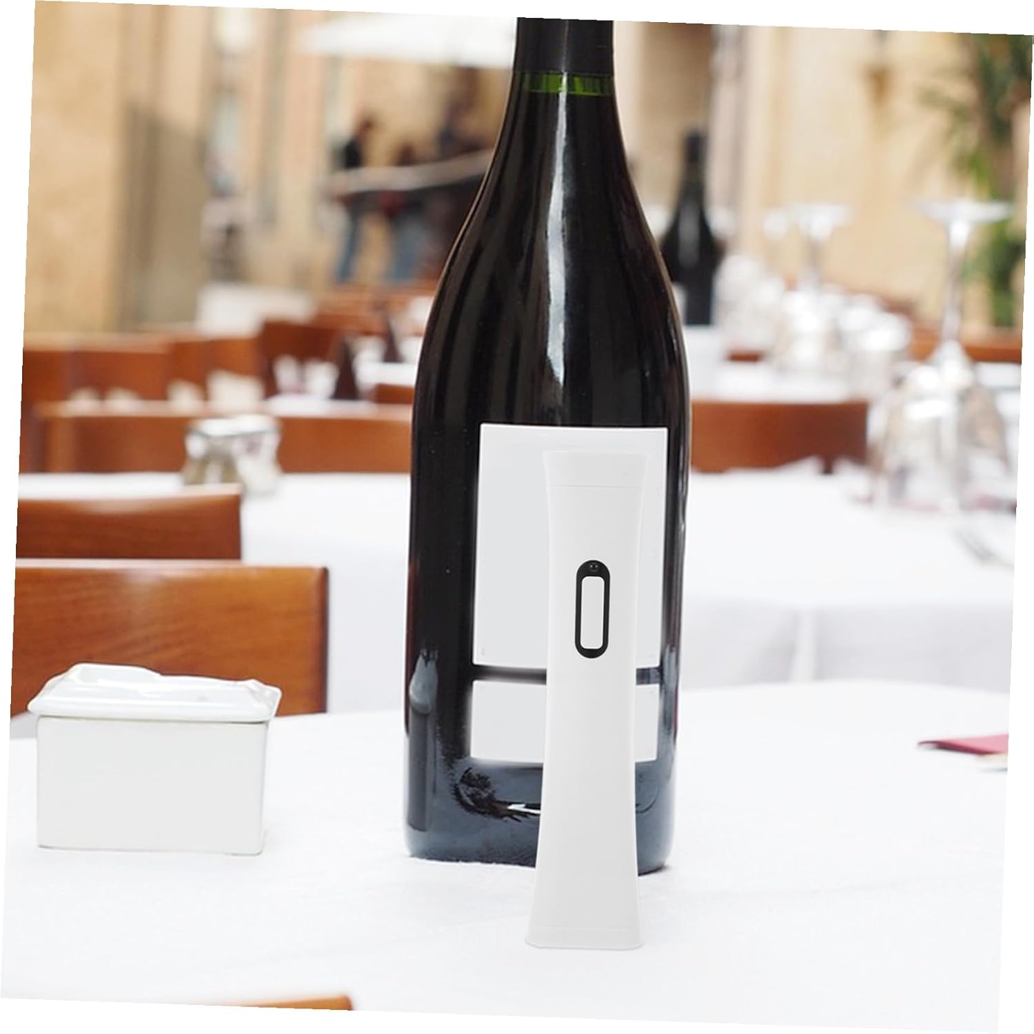 LALAFINA Rechargeable Electric Wine Opener Portable One-button Abs Wine Bottle Opener for Home Bar Party Use