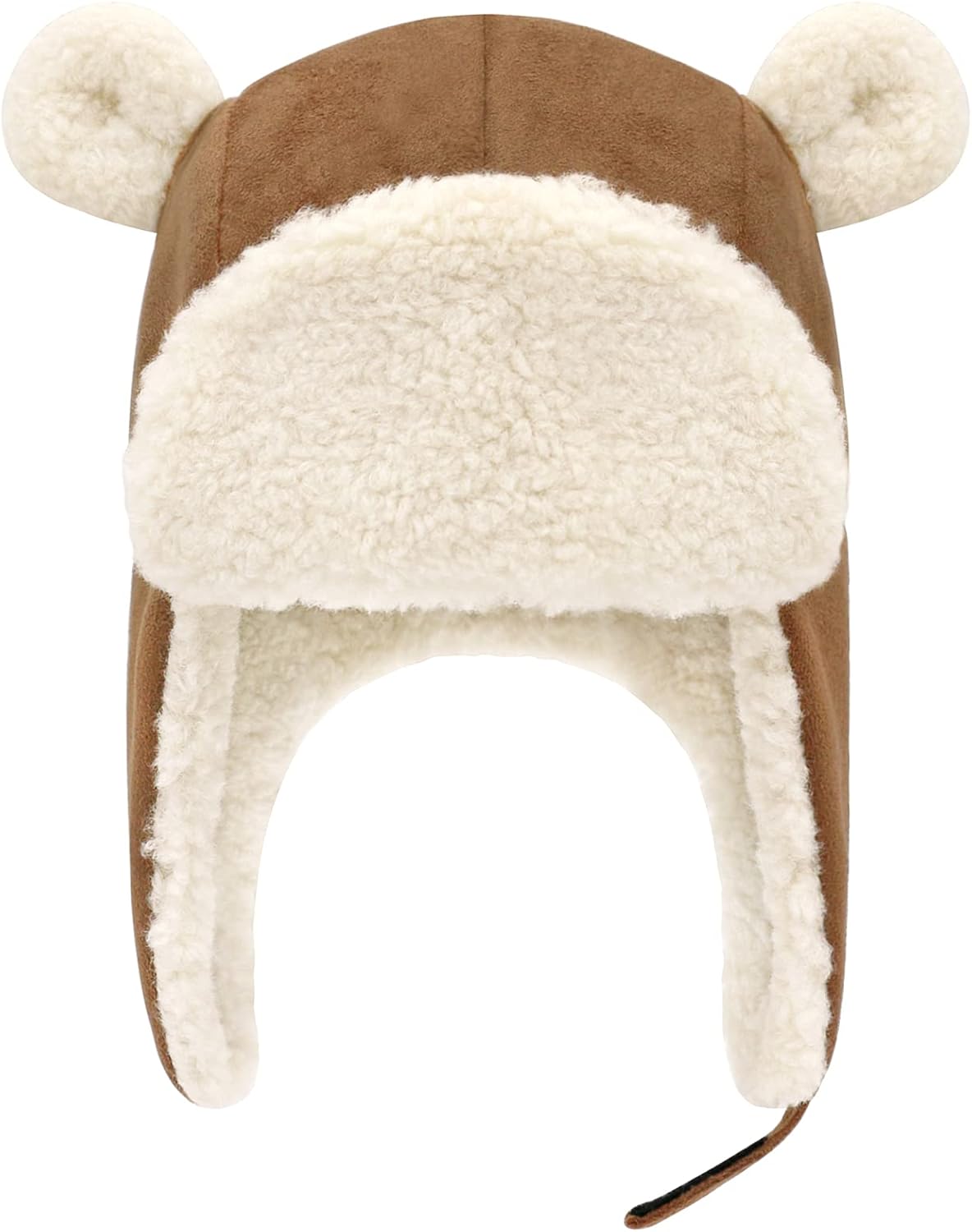 Sarfel Baby Winter Hat Sherpa Lined Toddler Winter Hats Boy Baby Girl Hats Infant Warm Hat with Bear Ears Toddler Beanie Cap