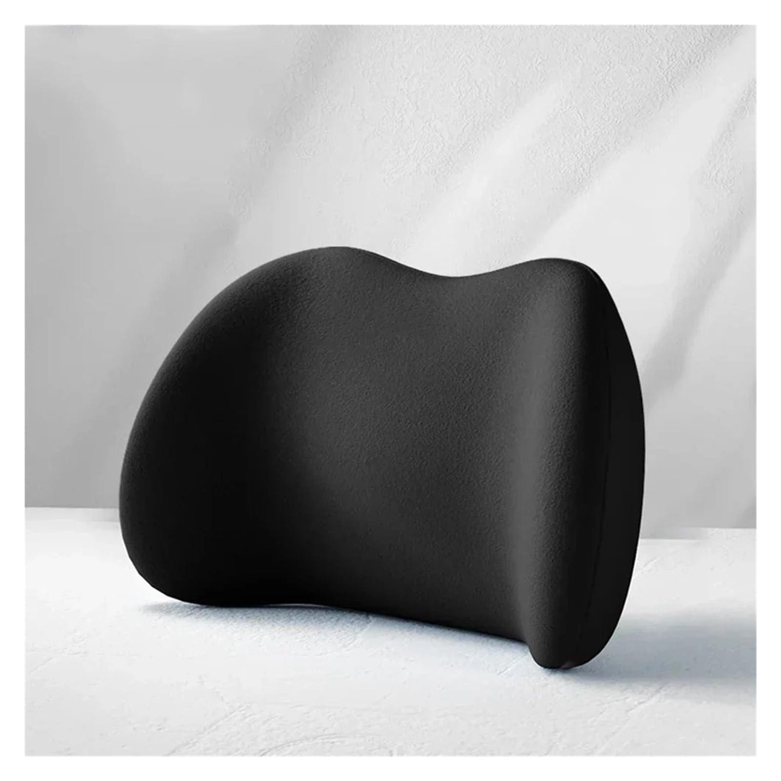 Lspbfkq Car Trim Interior Car Universal Headrest Lumbar Memory Foam Cervical Support Backrest Pillow Office Interior(Black Waist)