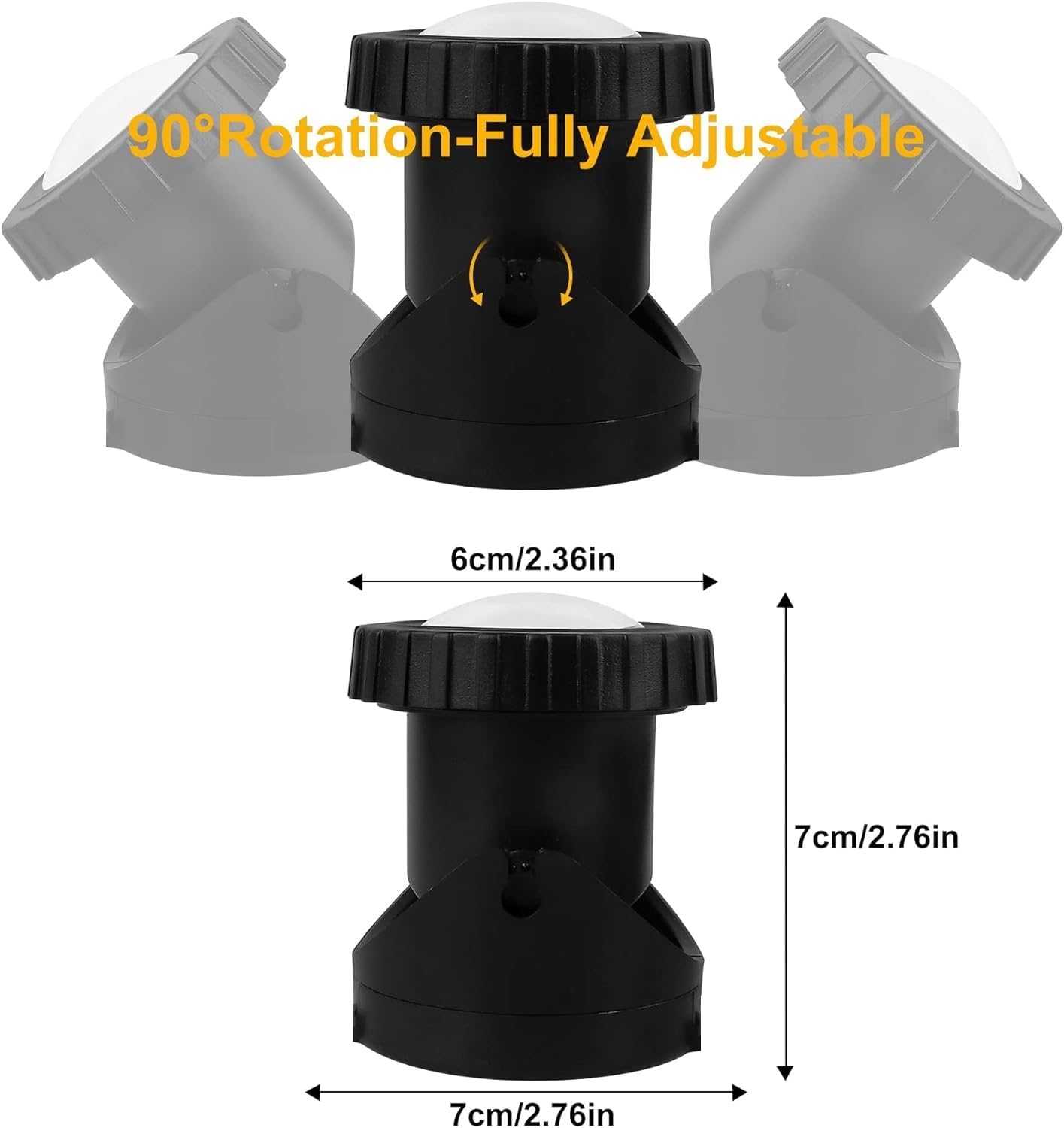 Pond Lights Colored with Timer, Fountain Lights Underwater LED Weighted IP68 Waterproof Dimmable Outdoor Spotlights for Lawn Pond Fountain Waterfall Landscape, 2 Lights