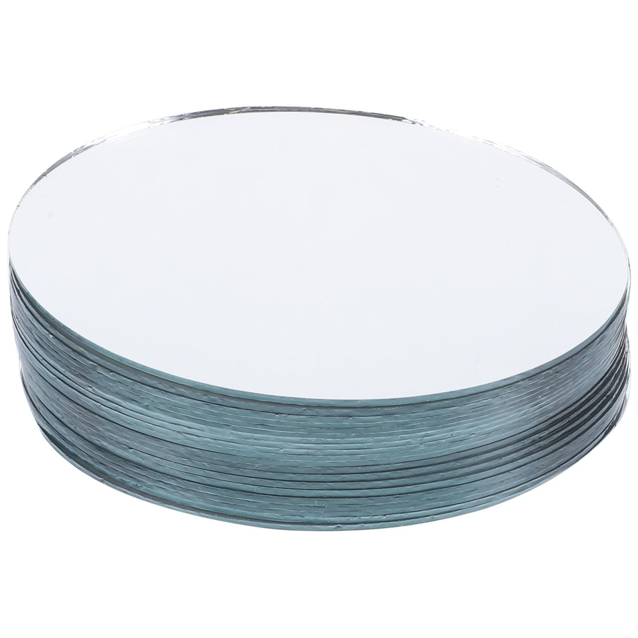 NOLITOY 10Pcs Mini Oval Lens Mirrors – Decorative Glass Mosaic Tiles For DIY Crafts, Home Decor, Wedding Projects (7cm X 5cm)