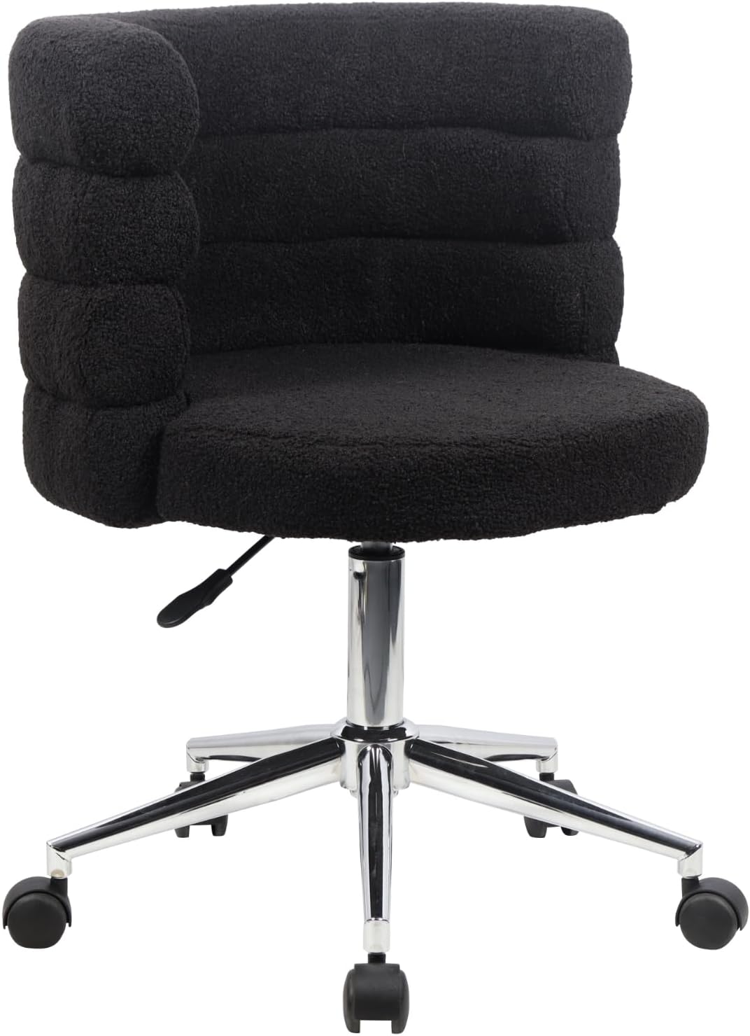Dokeno Gasveer voor bureaustoel, vervanging voor pneumatische veer voor bureaustoel, verstelbaar voor de meeste bureau- en gamingstoelen, totale lengte 30 tot 45 cm, zwart