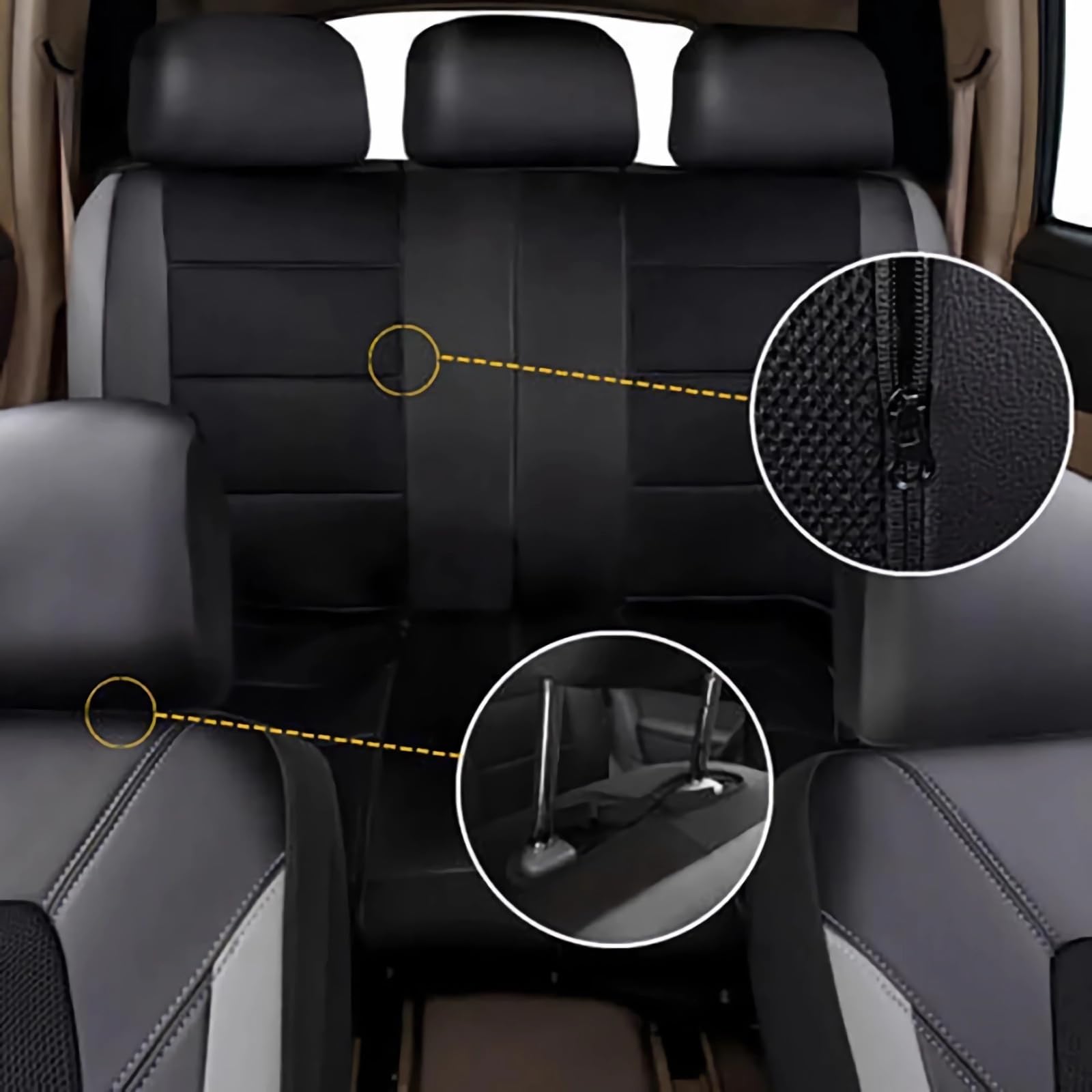 AREY Auto Ensembles de Housses de Siège pour Subaru Forester SJ 4.Gen 2013 2014 2015 2016 2017 2018 2019, Voiture Protection de Siège Respirant Nonslip Ensembles d'intérieurs,A/Black-Blue
