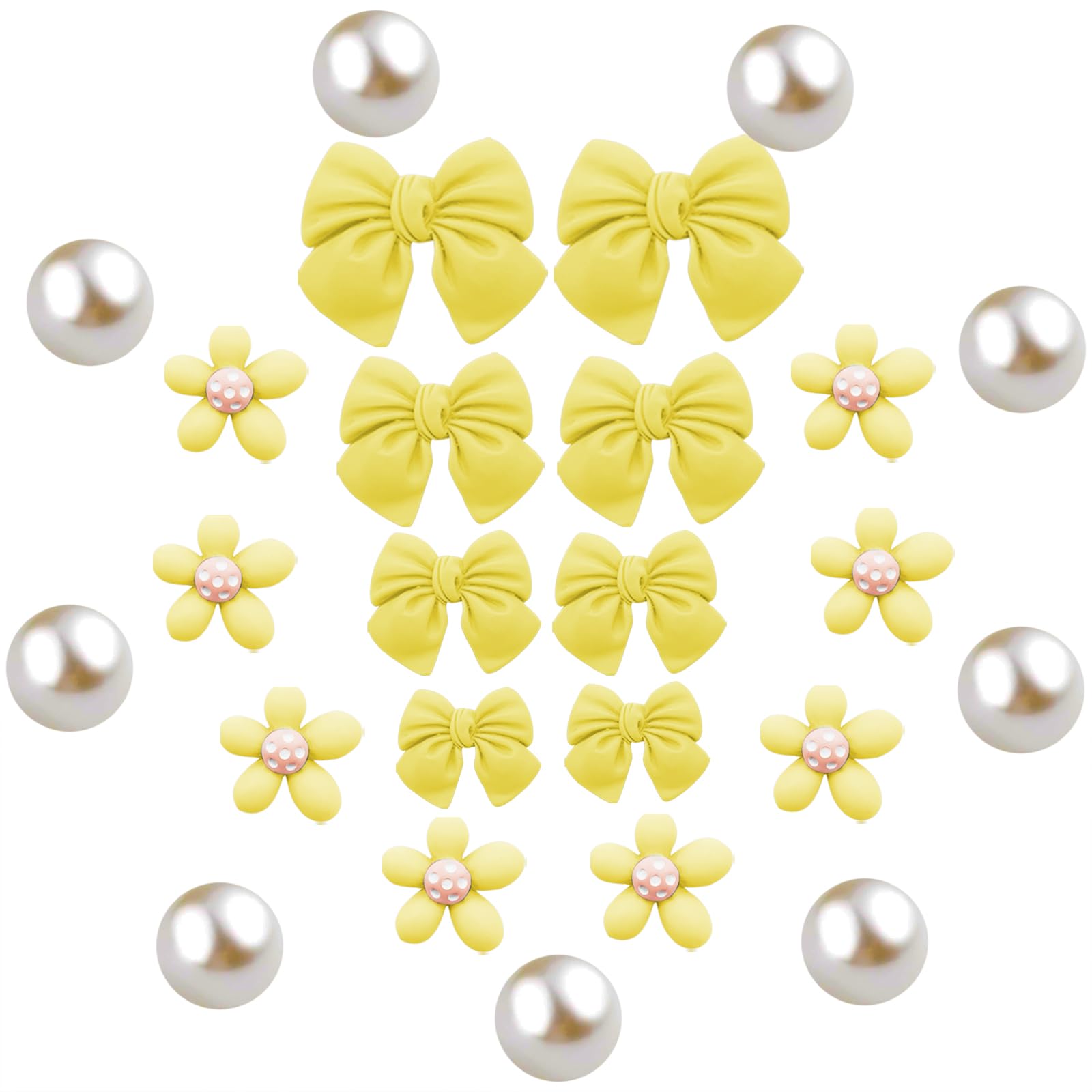 Bow Shoe Charms for Women,Flower Shoes Accessories for Girls
